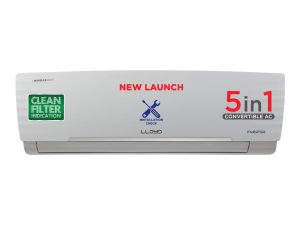 Lloyd 1.5 Ton 5 Star Inverter Split AC (5 in 1 Convertible, Anti Corrosion Coating