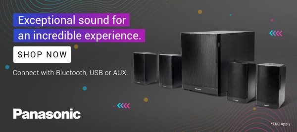 Panasonic SC-HT460GW-K Ch Home Theatre, 100 W, Bluetooth, USB, AUX,  Powerful Subwoofer