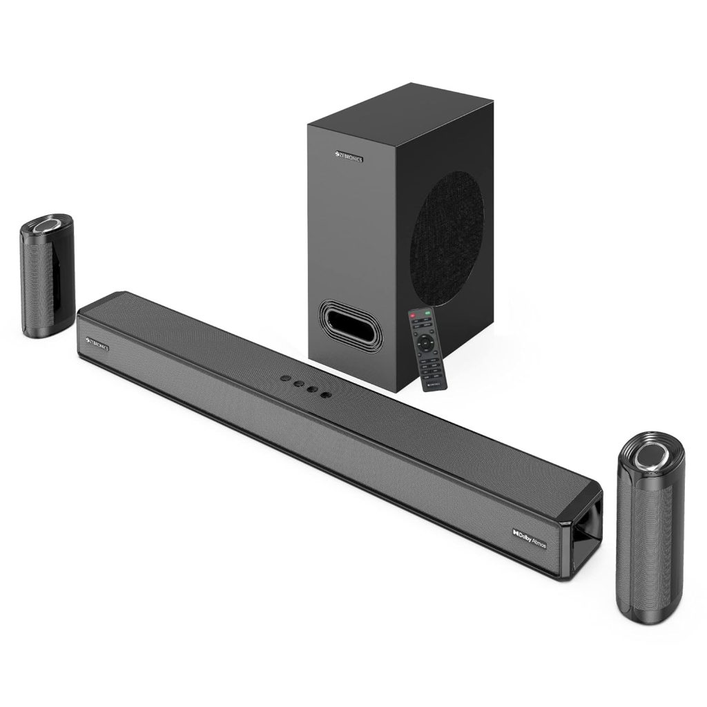 ZEBRONICS Juke BAR 9750 PRO 5.1.2 Surround Dolby Atmos 525W Soundbar with Subwoofer