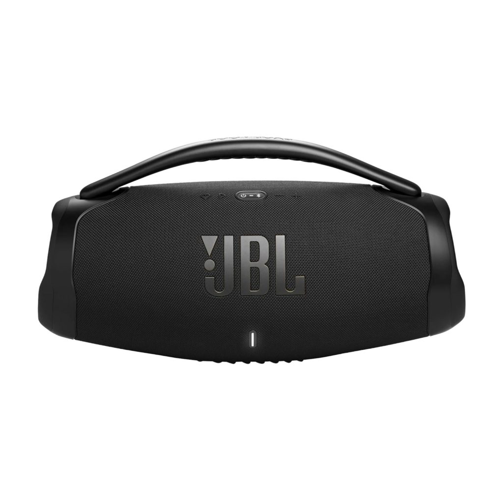 JBL Boombox 3 Wi-Fi, Wireless Portable Bluetooth SpeakerBuilt-in Powerbank, Wi-Fi with AirPlay Alexa Multi-Room Chromecast Built-in