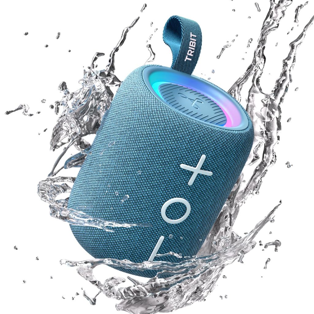 Tribit StormBox Mini Bluetooth Speaker 12W 360°Surround Sound,Custom EQ 12H Playtime