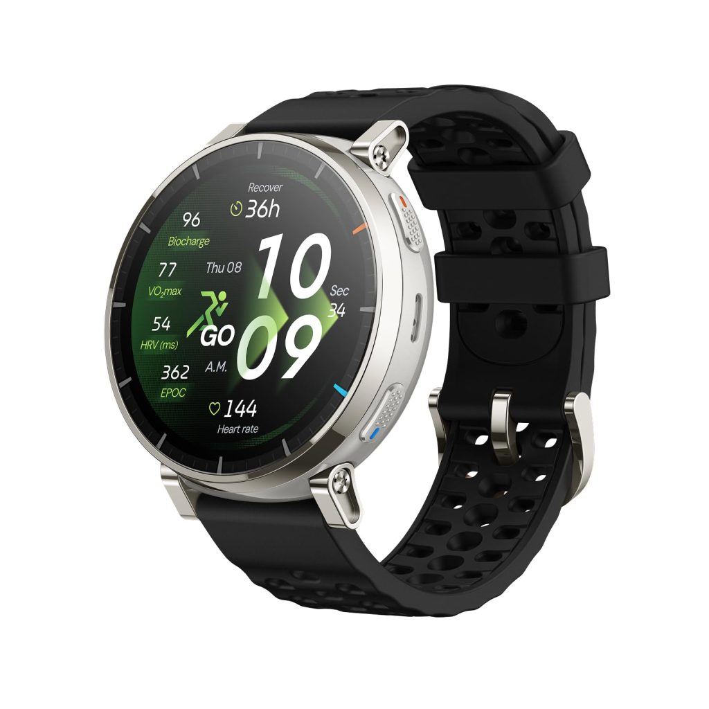 Amazfit Active 3 Premium GPS Running Smart Watch - AMOLED, 12-Day Battery