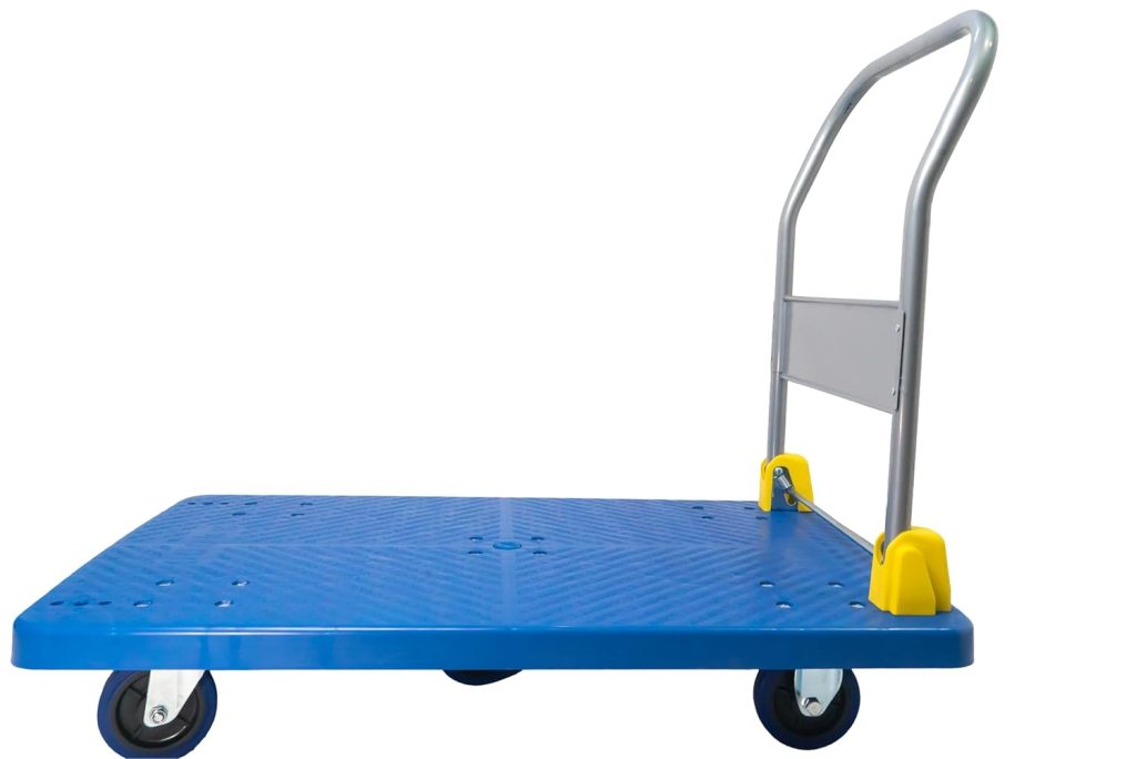 BIGAPPLE 600kg Foldable Platform Trolley – Heavy Duty Warehouse Hand Cart