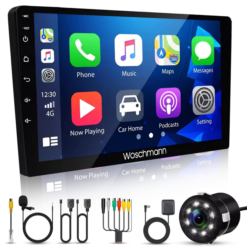 Woschmann 9 Inch Android 12 Double DIN Car Stereo GPS