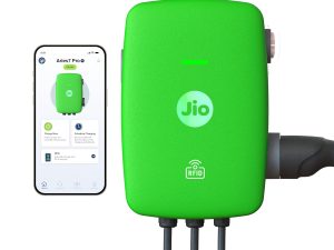 JioEV Aries 7.4kW AC Charger, Type 2, 5m Cable, WiFi & RFID
